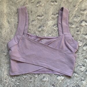 PacSun Women’s Large Light Purple Cropped Tank Top